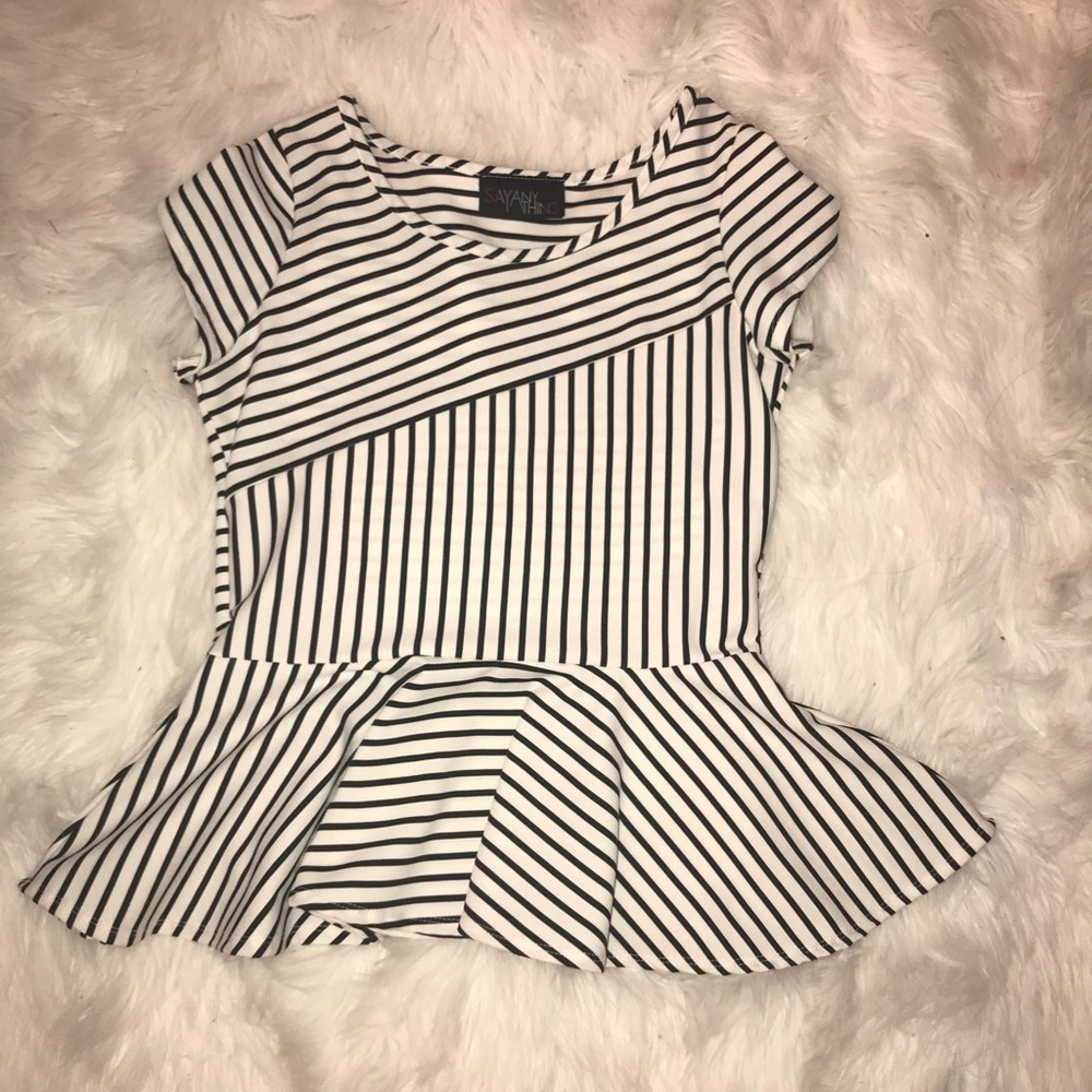 peplum top!!